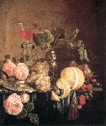 Jan Davidsz. de Heem Still-Life with Flowers and Fruit oil painting reproduction